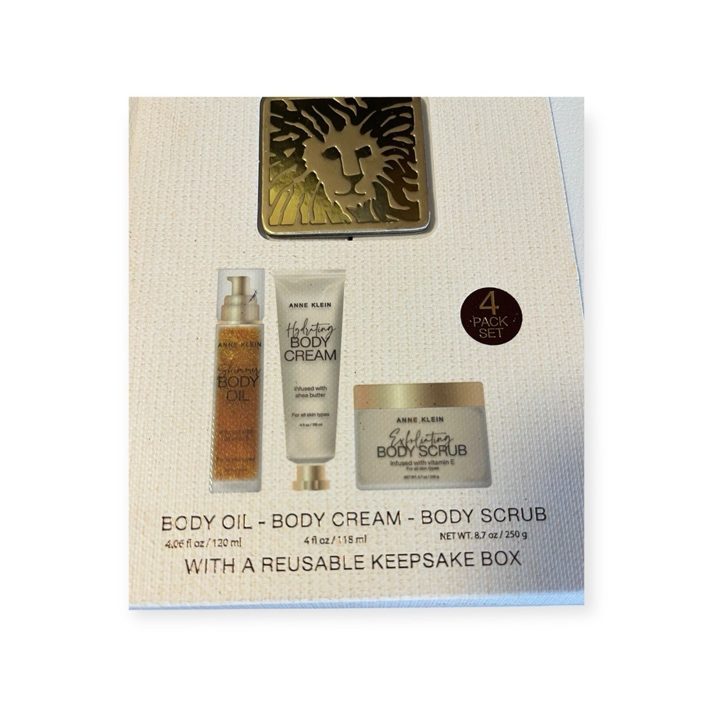 NEW Sealed Anne Klein Luxury Bath & Body Collection w/Keepsake Box Oil Cream 4pc - Picture 9 of 9